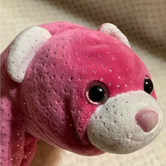 GUND Plush Hot Pink Sparkle SNUFFLES Stuffed Animal 4044584 Toy - Picture 12 of 14